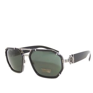 Versace VE2228 100171 Black Dark Green Sunglasses 2228